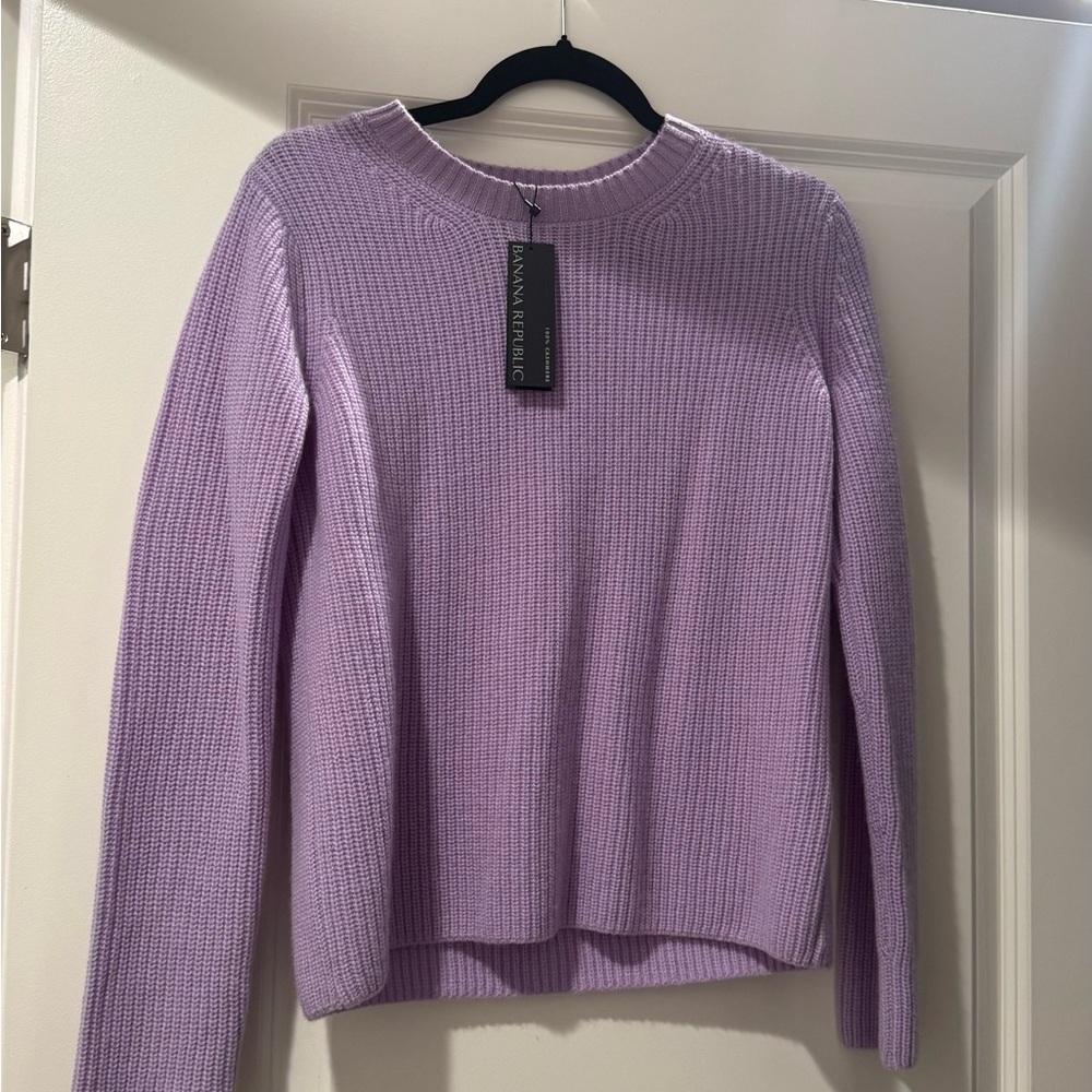 Banana Republic Lilac Cashmere Sweater